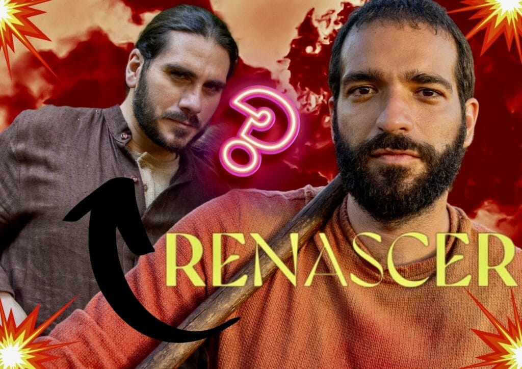 José Inocêncio (Humberto Carrão) e Rachid (Gabriel Sater) na primeira fase de Renascer