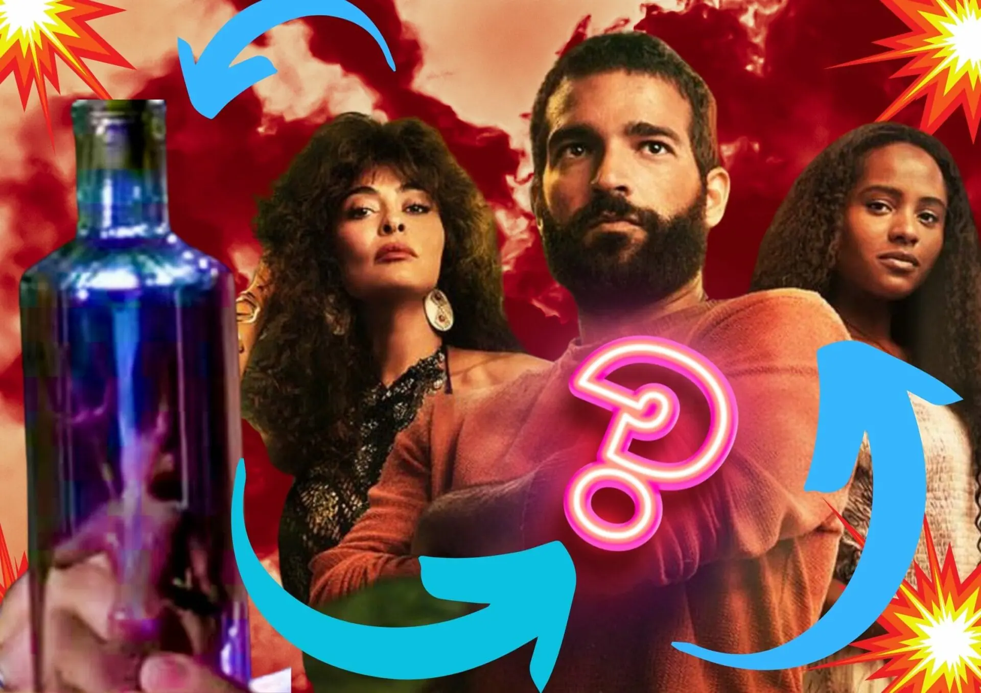 Jacutinga (Juliana Paes), Maria Santa (Duda Santos) e José Inocêncio (Humberto Carrão) em Renascer