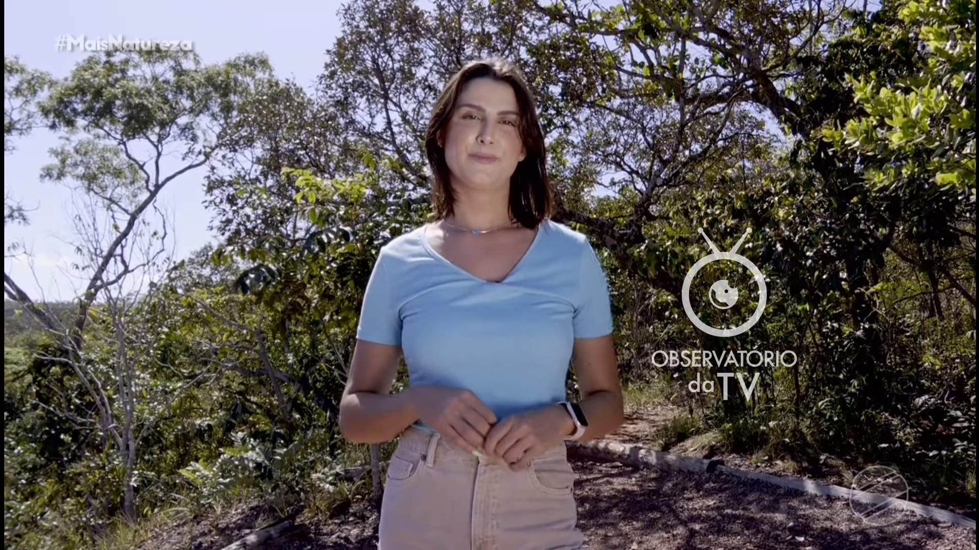 Poliana Mazzo no +Natureza, programa da TV Centro América, afiliada da Globo no Mato Grosso