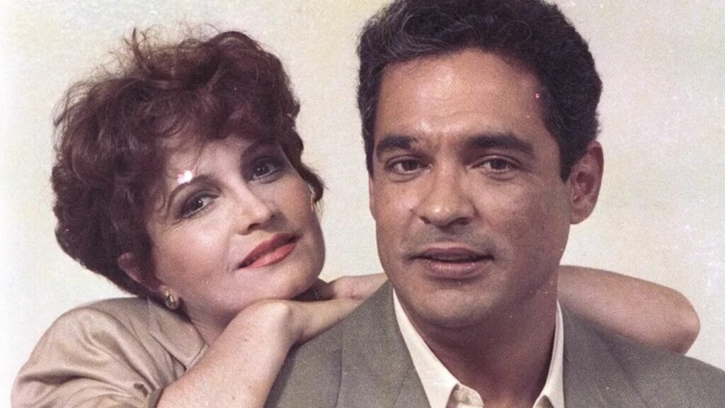 Rosamaria Murtinho e Roberto Bonfim na novela Cambalacho