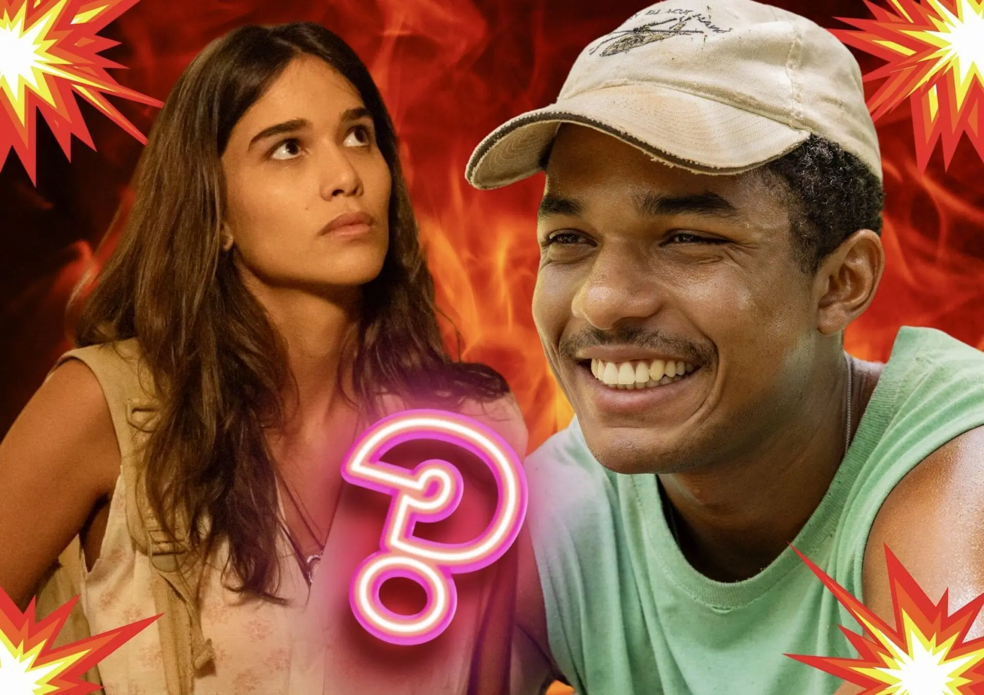 João Pedro (Juan Paiva) e Mariana (Theresa Fonseca) em Renascer