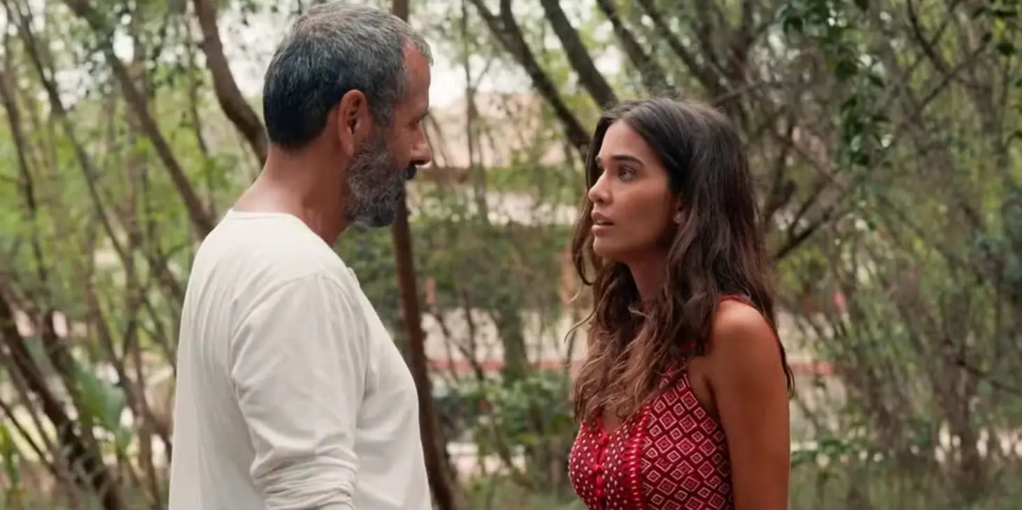 José Inocêncio (Marcos Palmeira) e Mariana (Theresa Fonseca) de Renascer