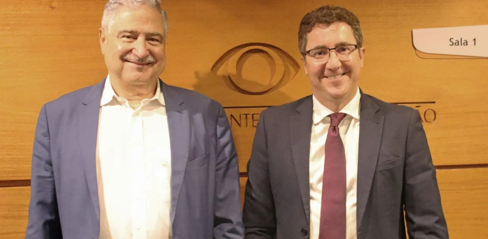João Saad, presidente do Grupo Bandeirantes, e Pedro Fernandes Saad, CEO da Produtora Brasileira e da Editora Brasileira.