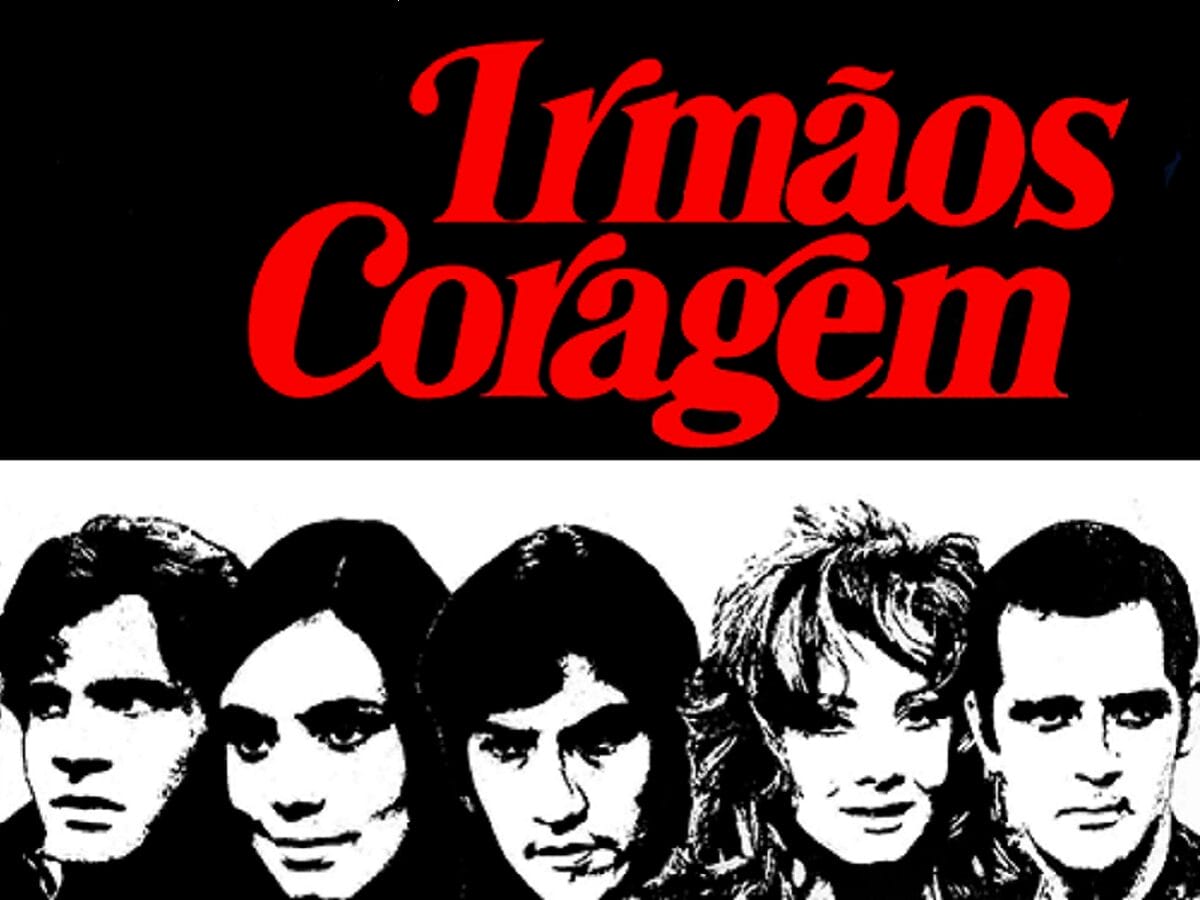 Parte da capa da trilha sonora da novela Irmãos Coragem, de 1970-1971