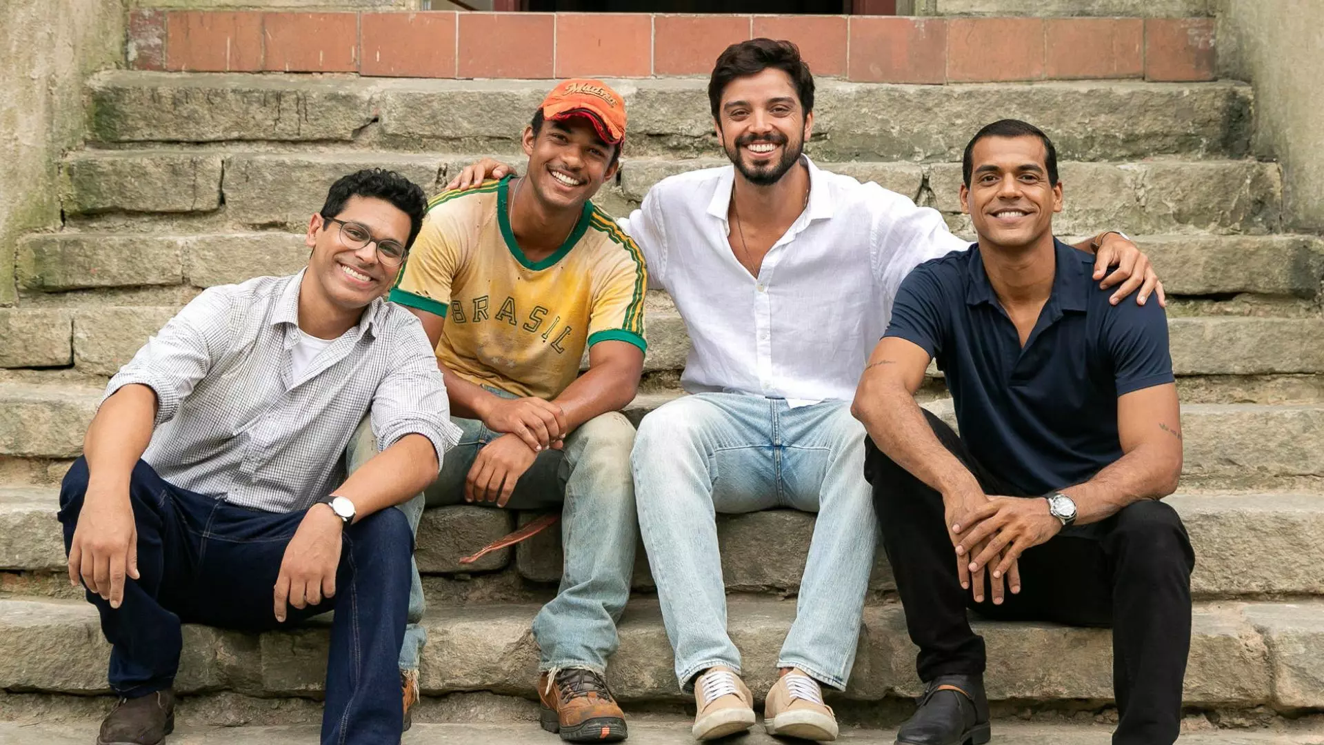 José Augusto (Renan Monteiro), João Pedro (Juan Paiva) , José Bento (Marcello Melo Jr) e José Venâncio (Rodrigo Simas) em Renascer