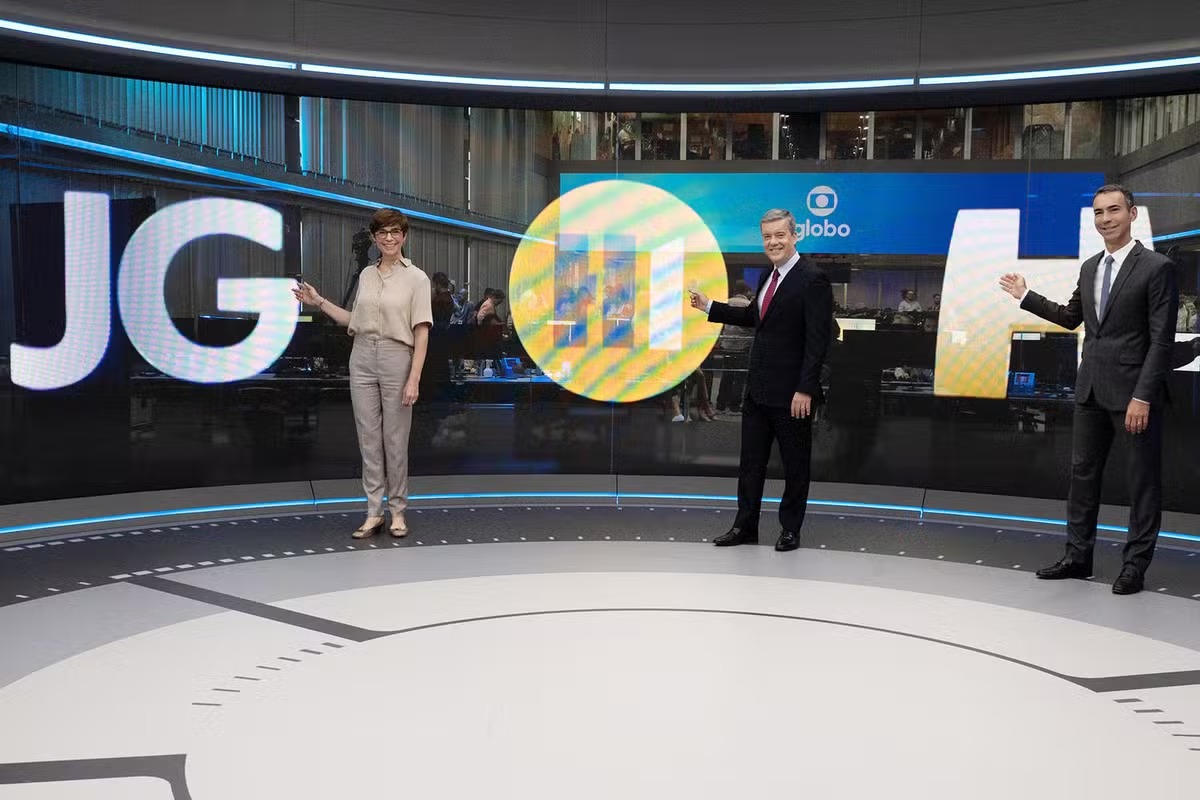 Cenário do jornalismo da TV Globo