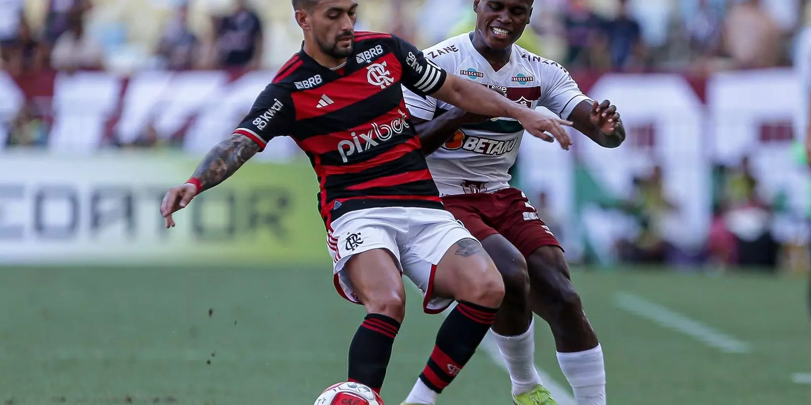 Flamengo e Fluminense em campo