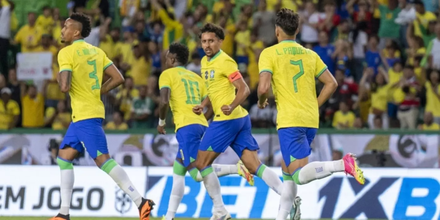 Seleção brasileira em campo