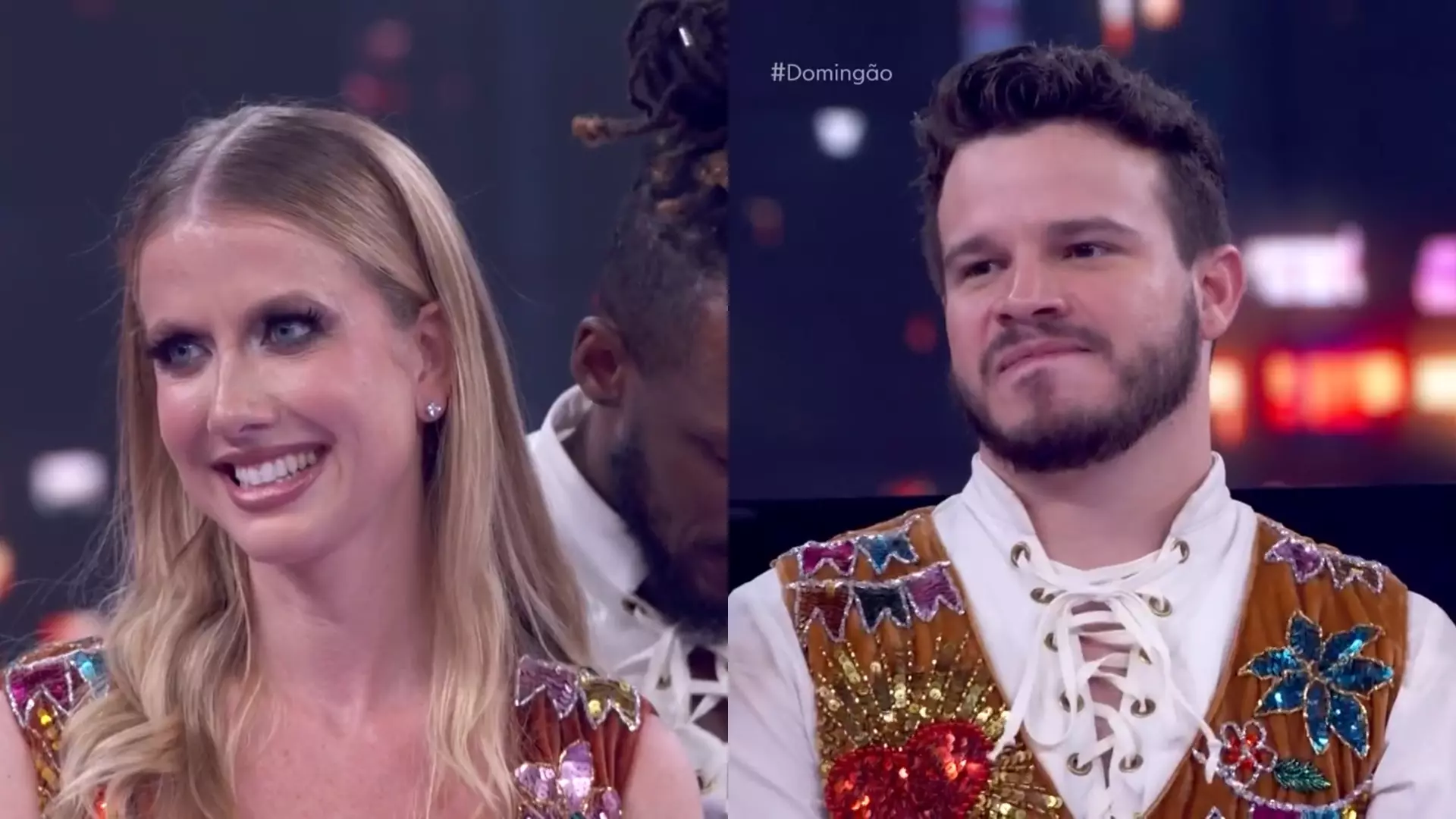 Gabriela Prioli e Matheus Fernandes foram eliminados da Dança dos Famosos, do Domingão com Huck