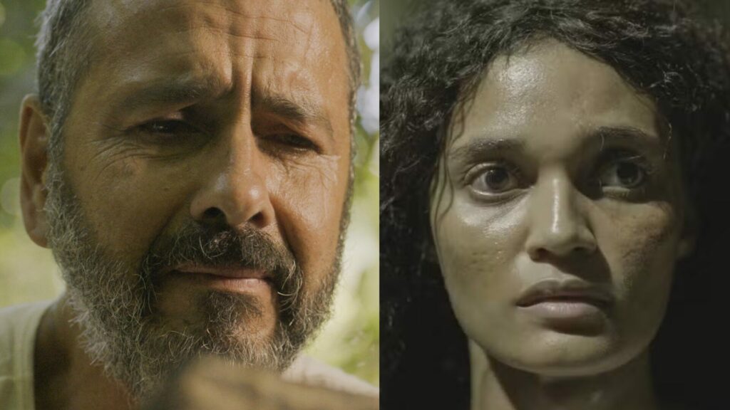 Marcos Palmeira (José Inocêncio) e Gabriella Cristina (Marianinha) em Renascer