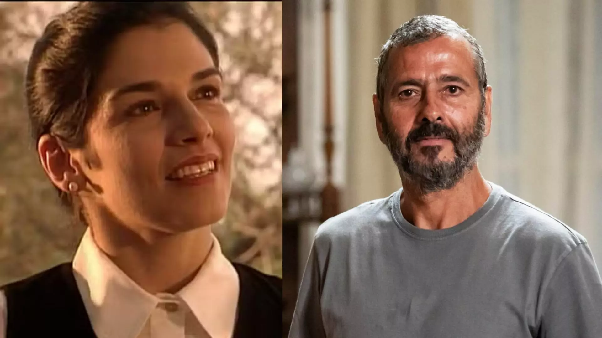 Mara Carvalho como Aurora, na antiga Renascer, e Marcos Palmeira no remake de Renascer