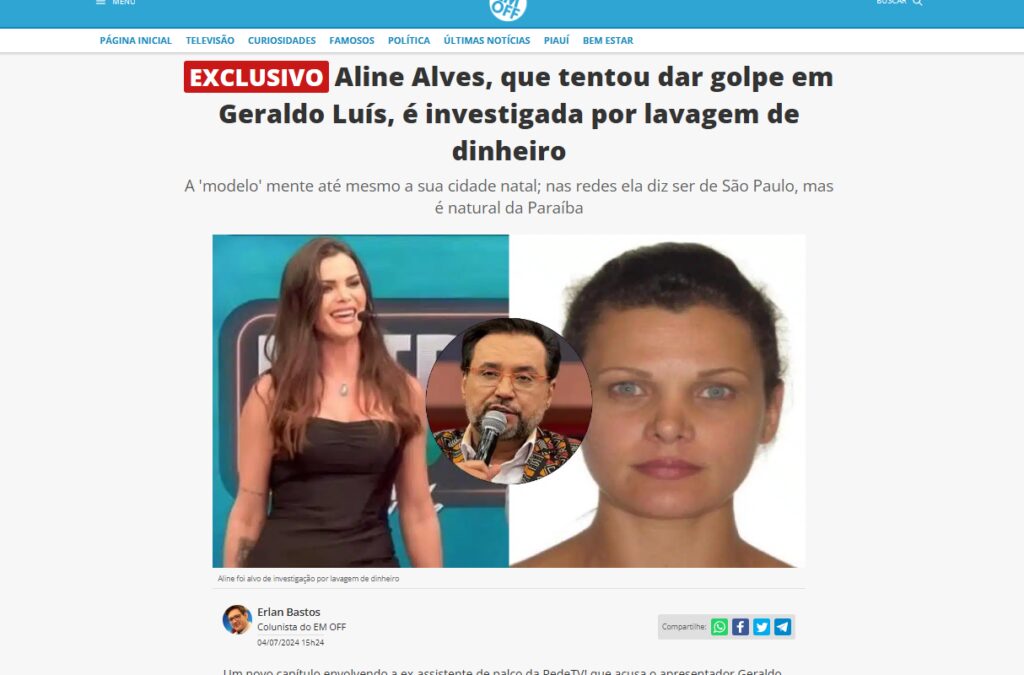 Repórter publica fake e ofende modelo do "caso Geraldo"
